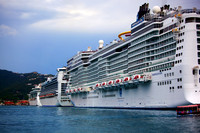 Cruise ship from the water