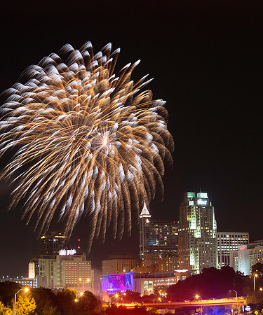 July 4th Fireworks over Raleigh 2, 2013