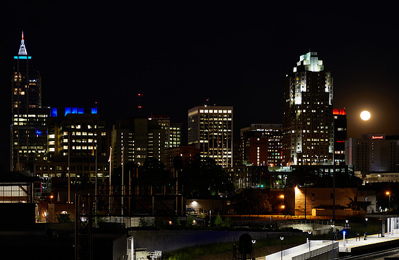 Flower Moon Over Raleigh