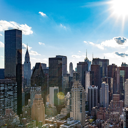 Sun Flares in the City